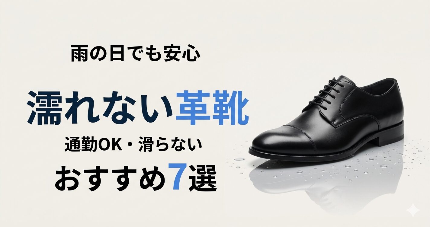 雨の日でも安心|濡れない革靴おすすめ7選【防水・滑らない・通勤OK】